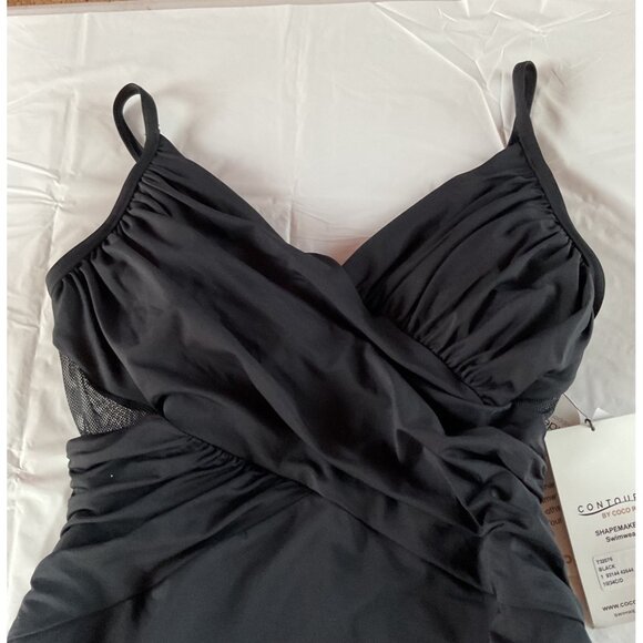 NWT Contours By Coco Reef Black Shapemaker Swimsuit Underwire Support Solutions - Picture 3 of 12